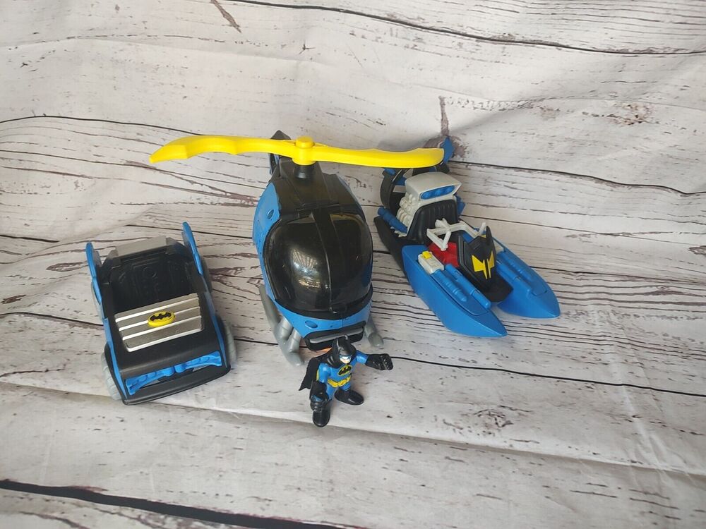 Batman Imaginext Boat Helicopter Car Lot